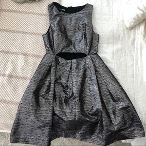 LAST CHANCE! Slate and Willow metallic cutout dress